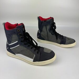 IRON JIA'S Mens Size 11 Motorcycle Shoes Zip on/off Reinforced Toe *Read